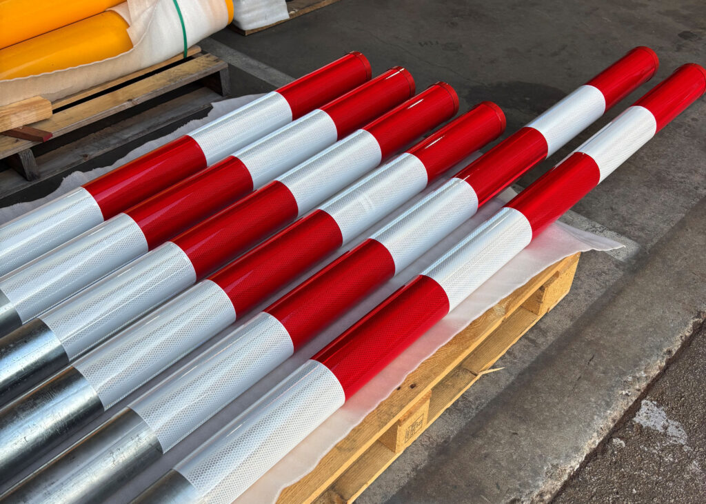 Custom fabricated steel bollards manufactured in Perth workshop