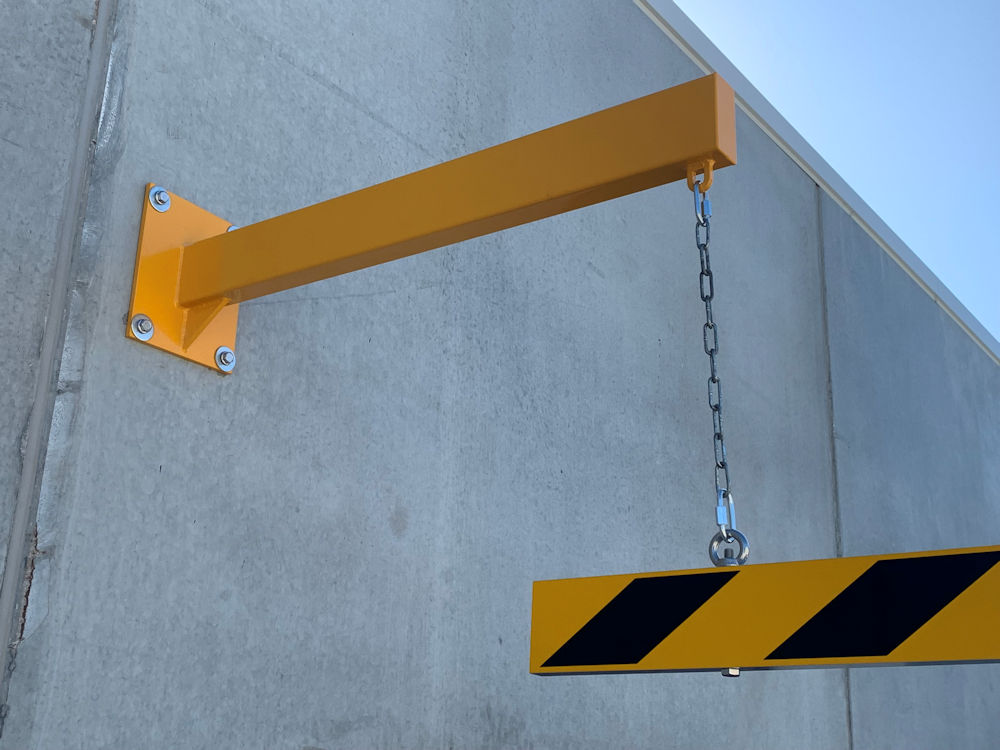 Custom fabricated steel bracket installed in Perth industrial site