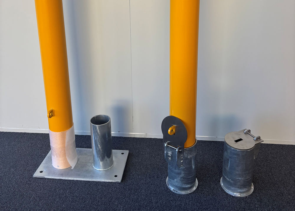 Removable steel bollards installed in Perth access area