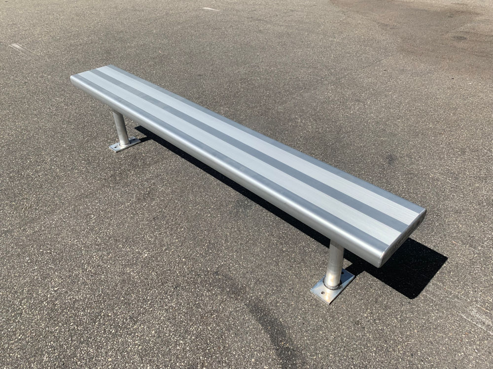 Aluminium bench seating installed in Perth outdoor area