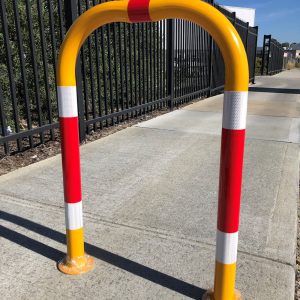 Steel hand rails installed for pedestrian access in Perth commercial area